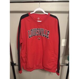 Louisville Cardinals Red Windbreaker Knights Apparel Large